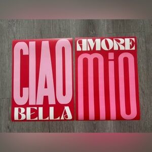 Italian Summer Canvas Art Print Poster Set